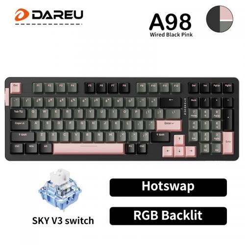 Official Dareu A98 Wired Hotswap 98 Keys Mechanical Gaming Keyboard