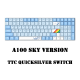 Dareu A100 Tri-mode Connection 100% Hotswap RGB LED Backlit PBT keycaps Mechanical Gaming Keyboard With TTC Gold-pink Switch
