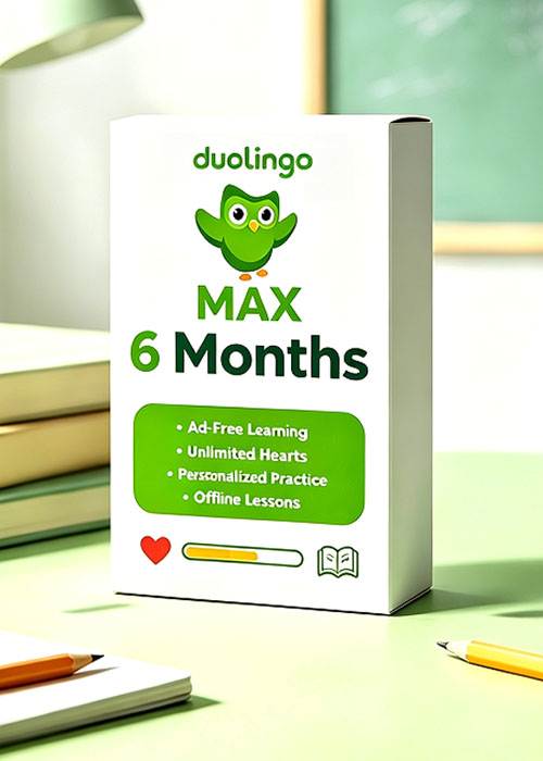 gvgmalls, Super Duolingo MAX 6 Months Subscription