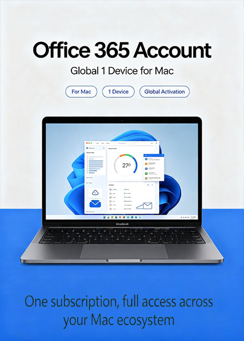 MS Office365 Account Globle 1 Device For MAC, Gvgmalls 
