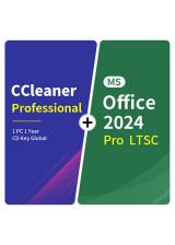 gvgmalls.com, CCleaner Professional 1 PC 1 Year CD Key Global+MS Office2024 Pro LTSC  Pack