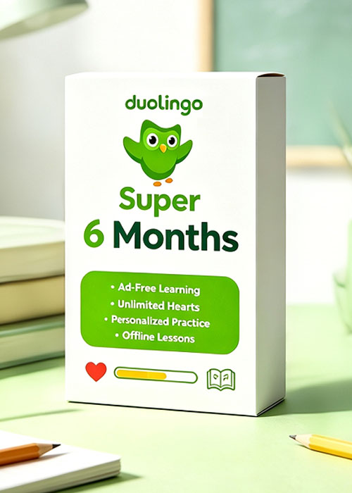 gvgmalls, Super Duolingo 6 Months Subscription